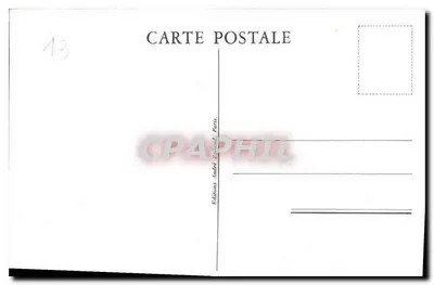 Efeito do Mistral em Marselha — Estátua da Liberdade inclinada — Edições André Balland, Paris — Verso