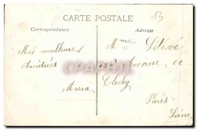 Marseille — Palácio Longchamp — V.L. — Verso