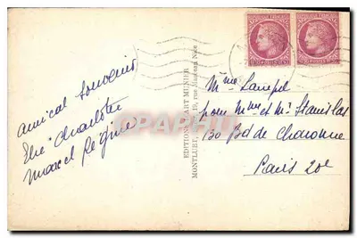 Menton — Baía de Garavan — Edição Art Munieri n°126 — Verso