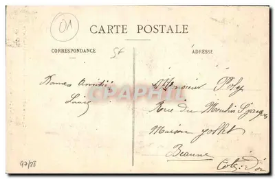 Kościół w Brou — szczegóły retable z Matki Bożej — B. Ferrand, wyd., 41, Rue Centrale, Bourg (Ain) — Rewers