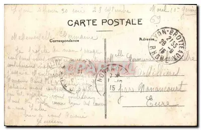 LYON — Plaza Carnot — S Farges, editado por Lyon, n° 5066 — Reverso