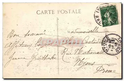 LYON — Place des Terreaux, o Hotel de Ville — Carrier, editor — Verso