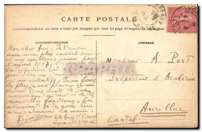 LYON — De Prefectuur — P. Martel, uitgegeven in Lyon — Achterkant