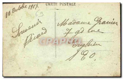LYON - Place Carnot — Pomnik Republiki — wydawca nieznany — Rewers