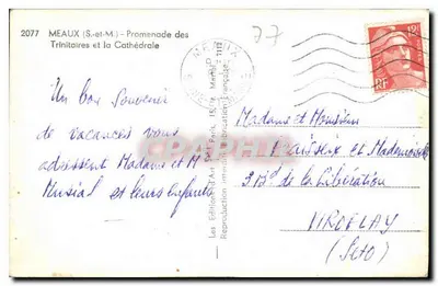 Meaux (S.-et-M.) — Promenade Trinitaires i Katedra — J.JON — Rewers