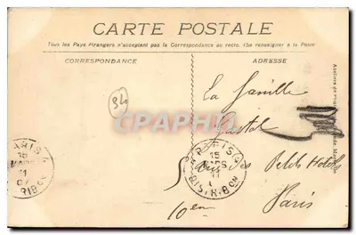 Montpellier — Façada katedry — Wydawca nieznany, n° 390 — Rewers