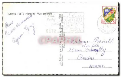 Sète — Widok ogólny — Paul Valory — Wydawnictwo Paul Valory, nr 10509 b — Rewers
