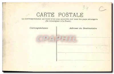 Lamalou-le-Bas — Binnenplaats van het Hotel des Bains — n° 34 C — Achterkant