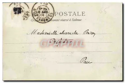 Lourdes — Vista della Basilica, frontale — D.T. Lourdes — Verso