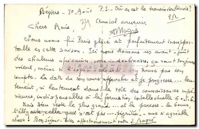 Vista del castello di Béziers — editore Éditions Gérard, n° 11 — Verso