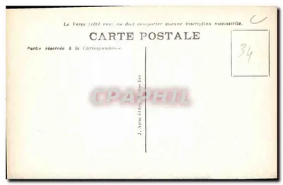 Montpellier — Prefektura i Biuro Pocztowe — J. J. Astay, n°82 — Rewers