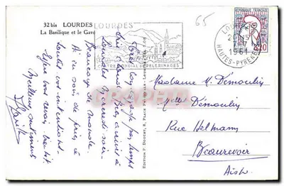 Lourdes — Bazylika i Gave — Wydawca Edluf — Rewers