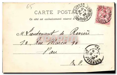 Lourdes — Most Funicularu — L.M.L. nr 14 — Rewers