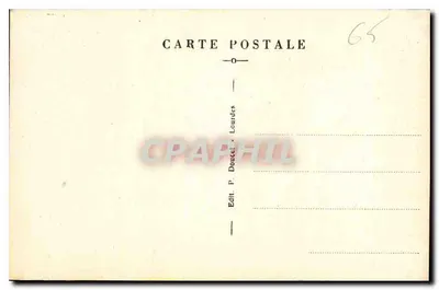 LOURDES — Bazylika, widok z Zamku Fort — P.D. — Rewers