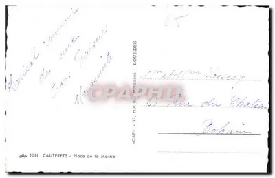 Cauterets — Plac Miejski — n° 1244 — Rewers