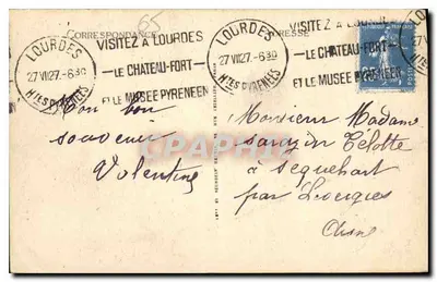 Lourdes - Bazylika — I.L. n°39 — Rewers