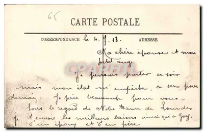 Lourdes — Grotta — LL. — Alexandre, wydawca nr 203 — Rewers