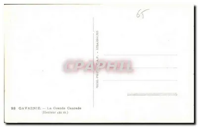 Gavarnie — A Grande Cascata — Editor EAA — Verso