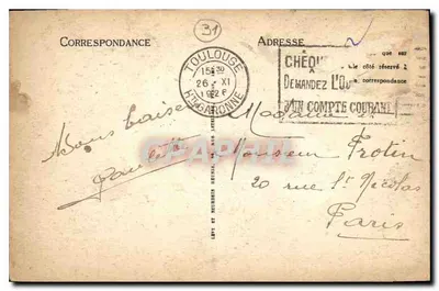 Toulouse — El Donjon del Capitole — LL — Reverso