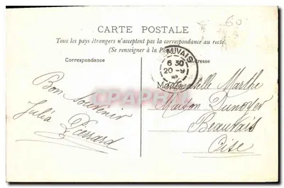 Senlis (Oise) — Katedra w Senlis — Strona południowa — Wydawnictwo Pierrard L'Ha Paris — Rewers