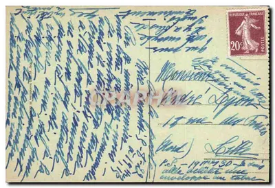 Nice — Wewnętrzna część portu — dzielnica Riquier — widok z lotu — wydawca nieznany — Rewers