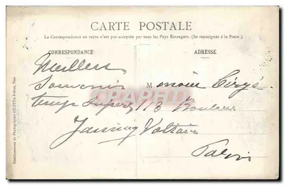 Nice — Entre les Oliviers — Kolekcja Artystyczna 17, fot. Giletta, Nice — Rewers