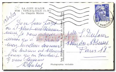 La Chapelle Matisse — Vence-la-Jolie (Alpes-Maritimes) — Les Éditions MAR — Rewers