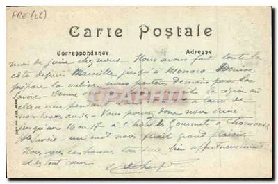 Cagnes-sur-Mer — Obrzeża Nicei — Oliviers des Collettes — Własność wielkiego malarza Renoir — Rewers