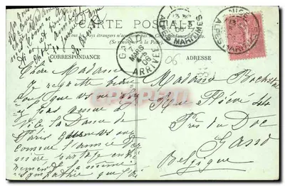 Nice — Fontanna Miłosników — LL. n°1141 — Rewers