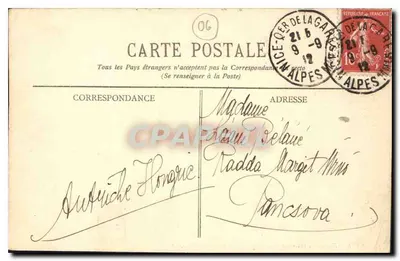 Niza - Vista sobre la Promenade du Midi y las Poncettes - BR - 1614 — Reverso
