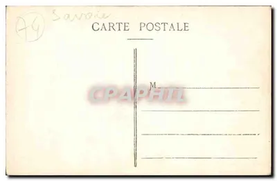 Glacier des Bois i Aiguille du Dru - La Savoie Pittoresque - Fot. Pittier, Annecy, n° 596 — Rewers