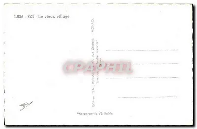 Eze — Stare miasto — Cigogne — Rewers