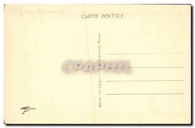 Éze-Village — A subida do Castelo Barlow — Edição 'La Cigogne', Grimaldi, Mônaco, n° 373 — Verso