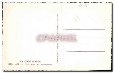Nizza — Vista scattata dal Mont-Boron — Rellia-Nice — Verso