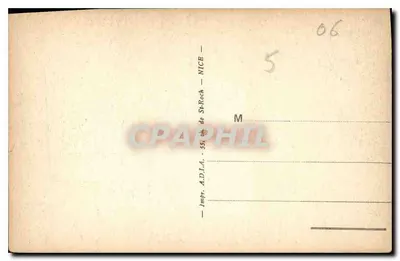 Nice — Ogólny widok z zamku — Wydawnictwo A.D.I.A. de St-Roch — Rewers
