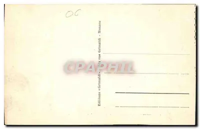 몬테카를로 — 카지노의 테라스 — 출판사 그리말디, n° 100 — 뒷면