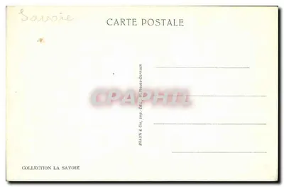 Chamonix — Ogólny widok i Mont-Blanc — Braun & Cie, Dornach — Rewers