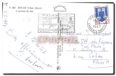 Royan — Przybycie bacza — Wyd. Élèz, nr P 364 — Rewers