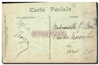 NICE — Quai des États-Unis, widok z Ponchettes — Stare Zakłady Neuhuber i Cie, 5e av. de Brestuil, Paryż — Rewers