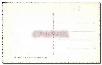 Nice — Widok z Mont Boron — Gilletta et Cie — Rewers