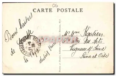 Grasse - Estátua de Fragonard (por Aug. Maillard) - RM 2794 — Verso