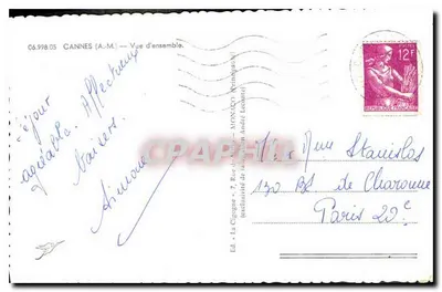 Cannes — Widok ogólny — Cigogne — Rewers