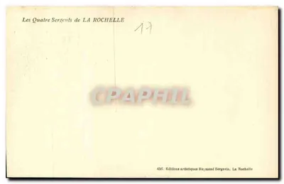 Czterej szeregowi z LA ROCHELLE — Wydawnictwo artystyczne Raymond Bergevin, n° 460 — Rewers