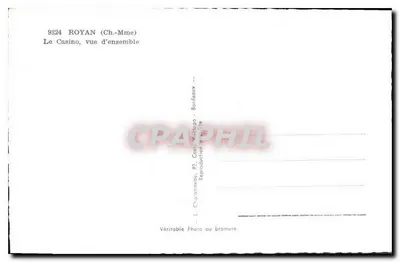 Kasyno w Royan — ogólny widok — L. Charanneau, Bordeaux — Rewers