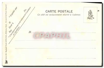 Coste normanne — paesaggio marino con scogli e gabbiani — editore Raphael Tuck & Fils Ltd., serie 408 — Verso