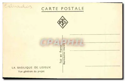 Bazylika w Lisieux — Ogólny widok projektu — BSL — Rewers