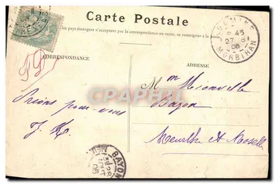 Lourdes — A Gruta — E. Frioux, fot-edição, Lourdes — S.A.P. — Verso