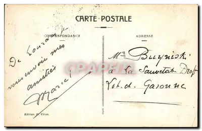 Lourdes - Uitzicht van boven — Uitgave B. Viron, n°23 — Achterkant