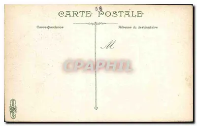 Nice - Rezerwat — widok z portu z latarnią i statkiem — wydawca L.V. n°10 — Rewers