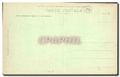Vila de Èze — Estrada da Corniche — Edição Ollieux, n° 1916 bis — Verso